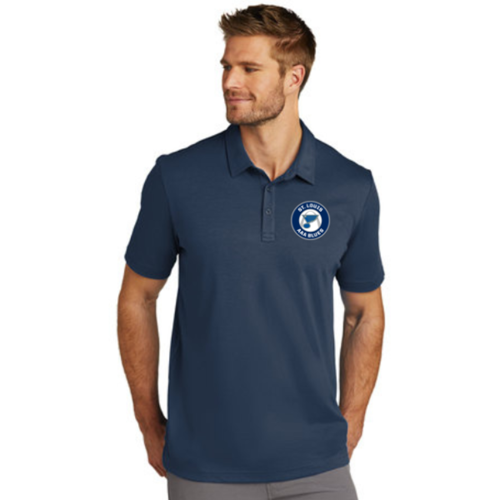 Travis Matthews AAA Blues Travis Mathew Oceanside Solid Polo (SENIOR)