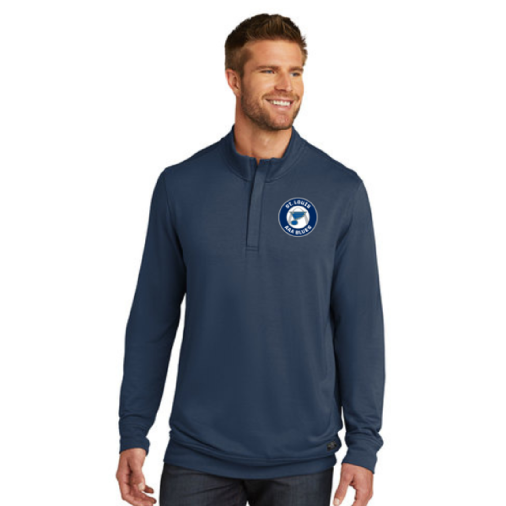 Travis Mathew AAA Blues Travis Mathew Newport 1/4-Zip Fleece (SENIOR)