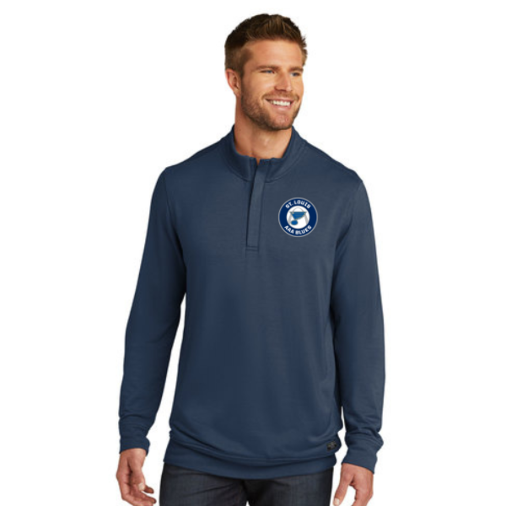 Travis Matthews AAA Blues Travis Mathew Newport 1/4-Zip Fleece (SENIOR)