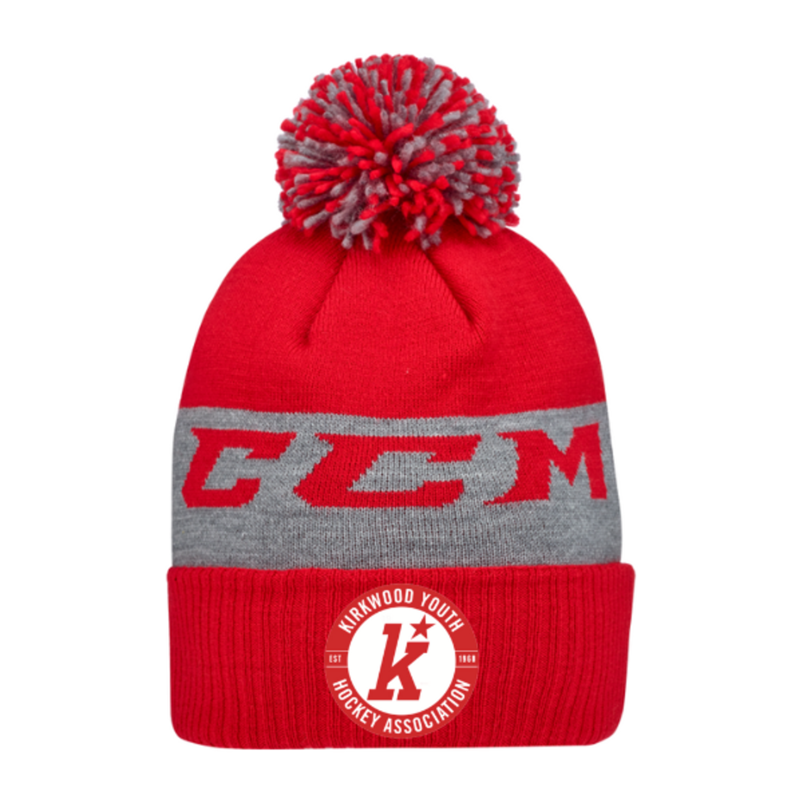 CCM *SALE ITEM* Kirkwood CCM Fleece Pom Knit (RED)