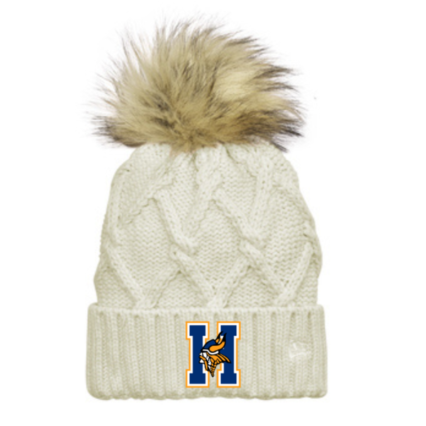 New Era Francis Howell New Era Faux Fur Pom Beanie (WOMENS)