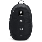 Under Armour AIC Vikings UA Hustle Backpack (BLACK)