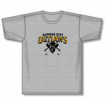Gildan KC Outlaws 50/50 T-Shirt (GREY) SENIOR