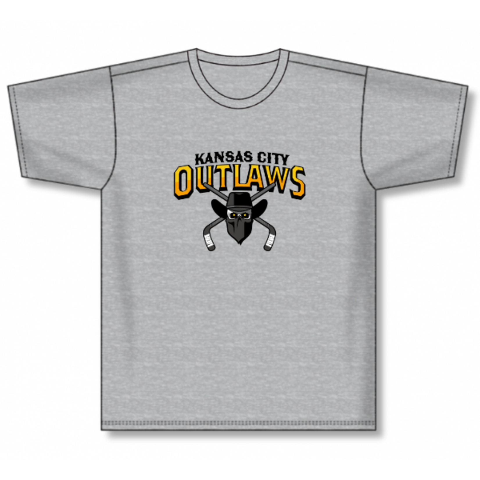 KC Outlaws 50/50 T-Shirt (GREY) SENIOR
