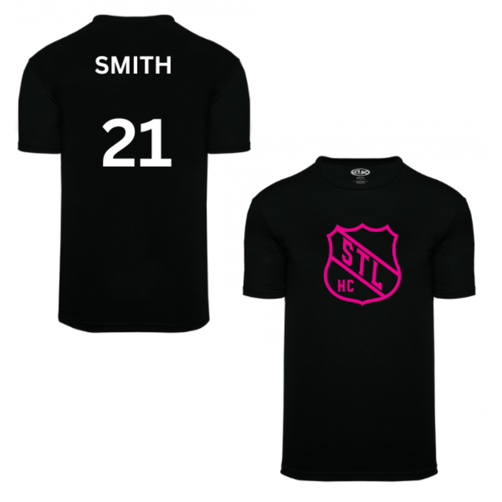 Hockey Club Pink Player Name & Number T-Shirt (SENIOR)