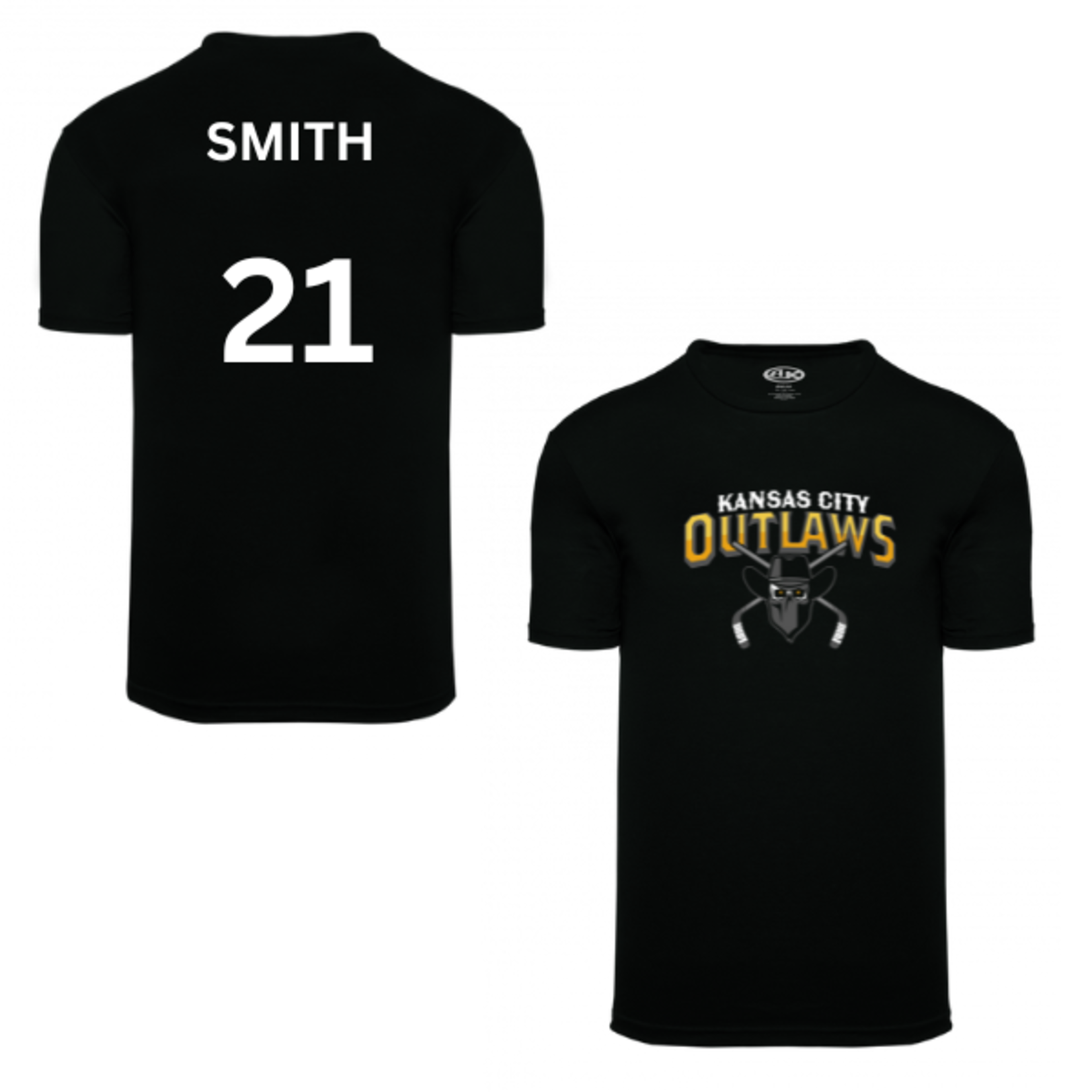 Gildan KC Outlaws Player Name & Number T-Shirt (SENIOR)
