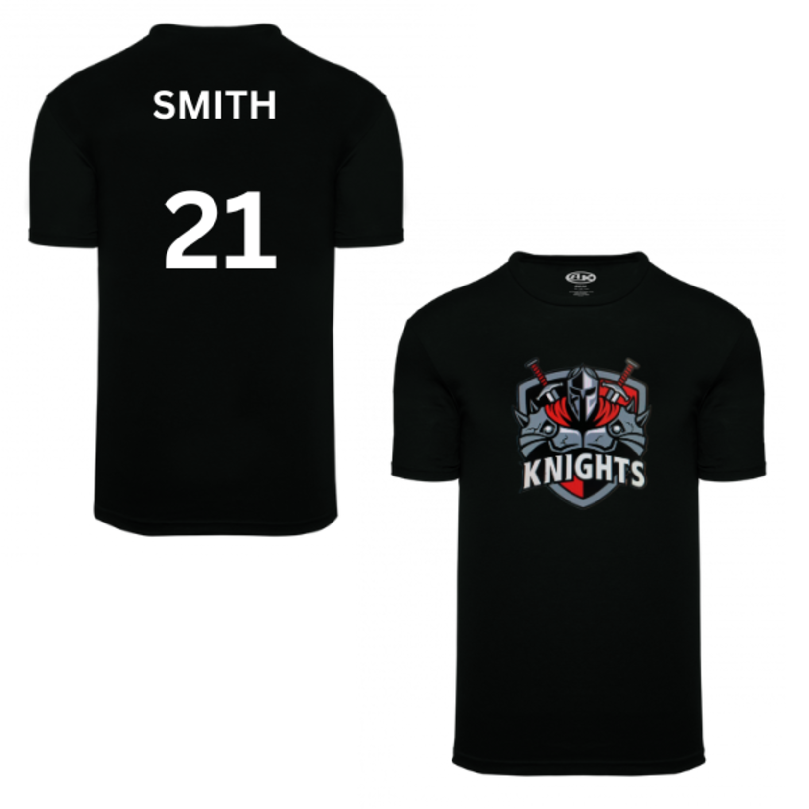 Gildan KC Knights Player Name & Number T-Shirt (SENIOR)