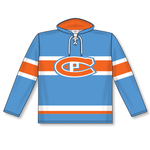 AK Country Puck Blue Jersey Lace Up Hoodie (ZAL3310) SENIOR