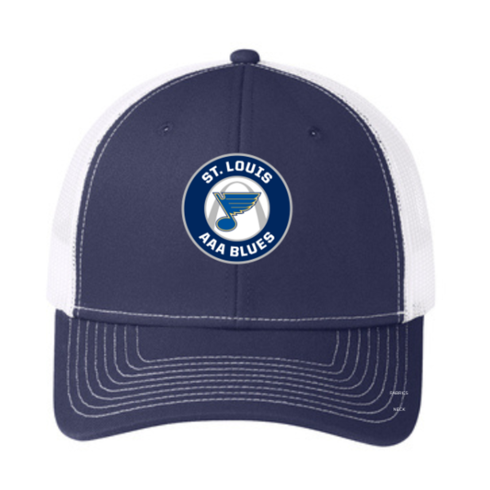 Port Authority AAA Blues C112 Trucker Hat (Navy/White)