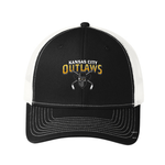 KC Outlaws C112 Trucker Hat (Black/White)
