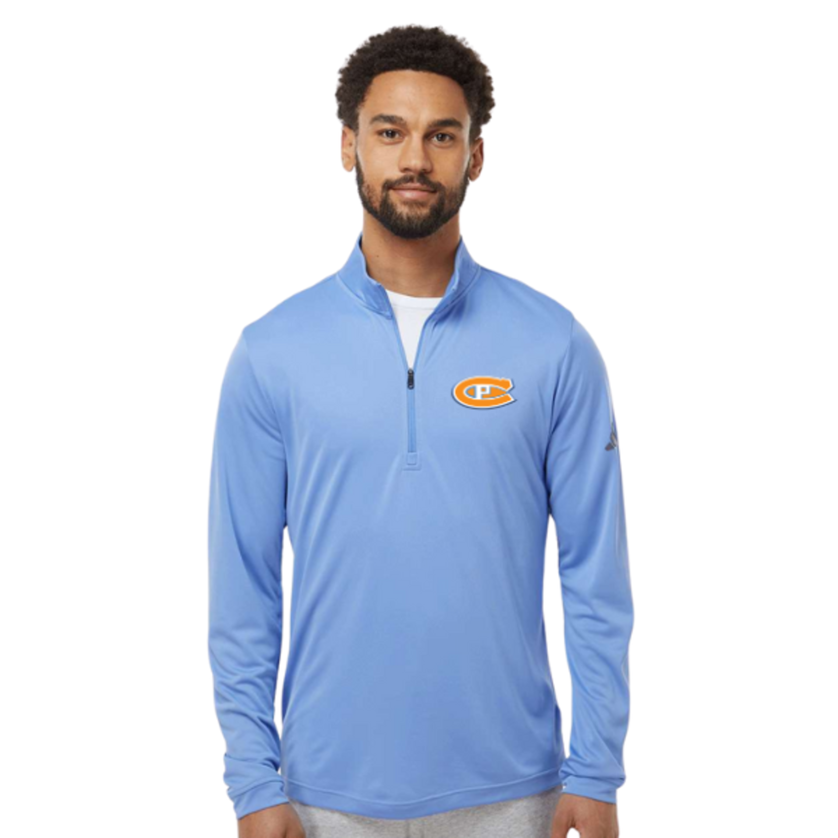 Adidas Country Puck Lightweight 1/4 Zip Pullover (BLUE FUSION)