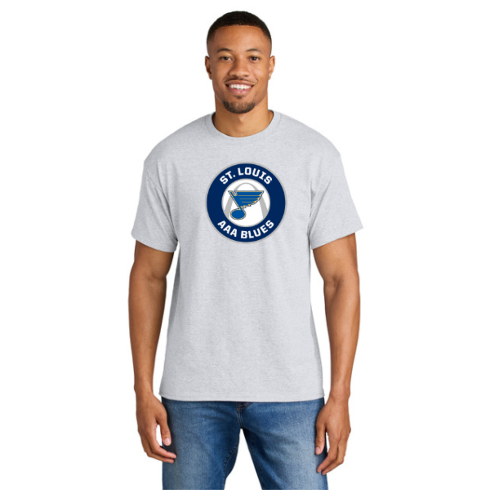 Gildan AAA Blues Dry Blend 50/50 Shirt (SENIOR) Grey