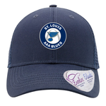 Infinity Her AAA Blues Women's Modern Trucker Cap (NAVY)