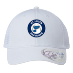 Infinity Her AAA Blues Women's Modern Trucker Cap (WHITE)