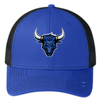 Port Authority Owensboro Rampage C112 Snapback Trucker Hat (Royal/Black)
