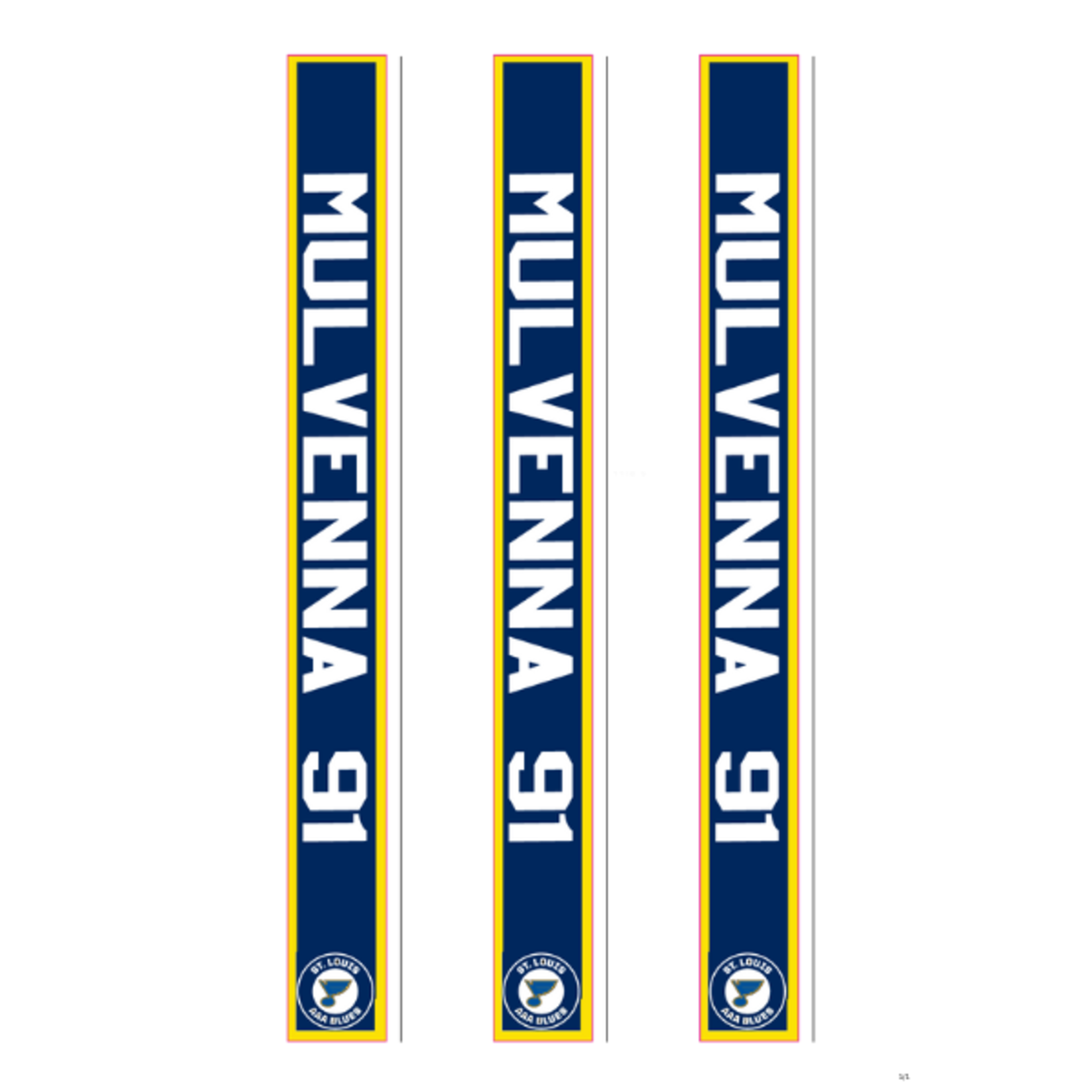 TGP Team Sales AAA Blues Hockey Stick Stickers (3 Pack)
