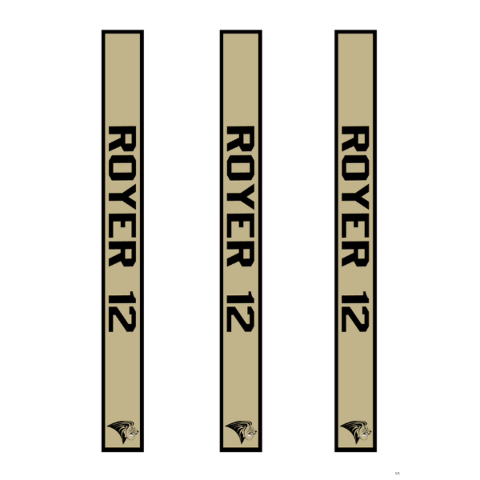 TGP Team Sales Lindenwood Hockey Stick Stickers (3 Pack)