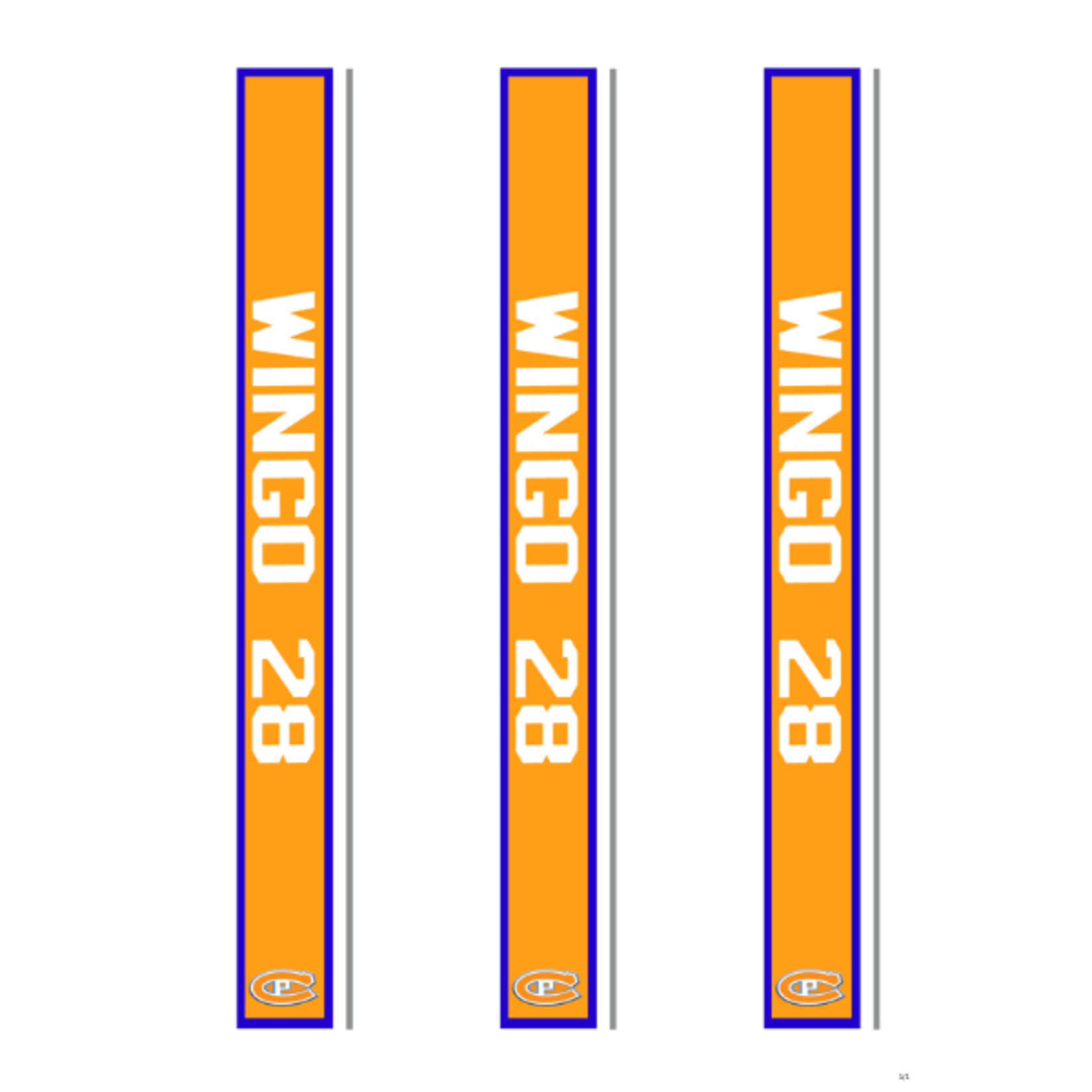 TGP Team Sales Country Puck Hockey Stick Stickers (3 Pack)