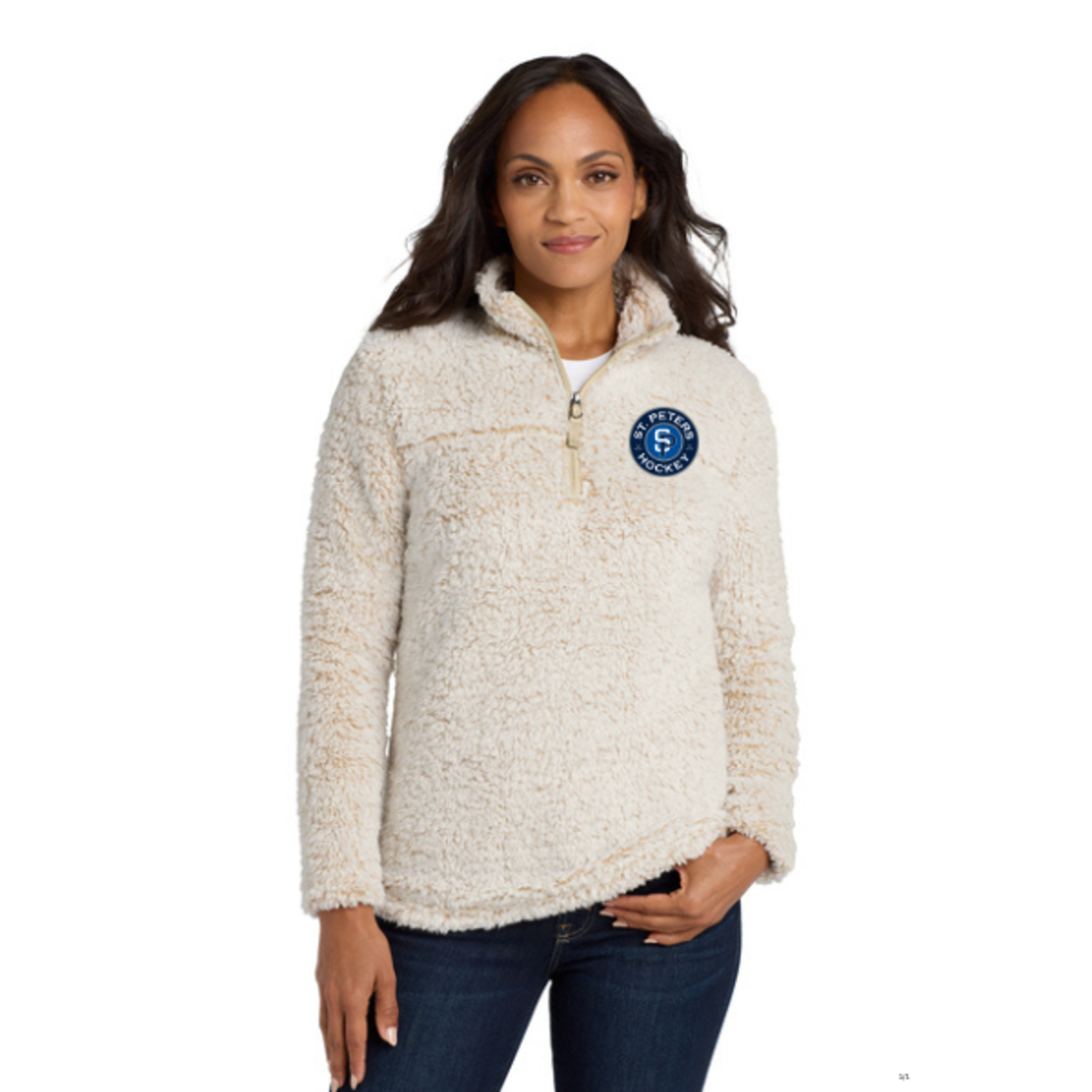 Port Authority STP L130 Cozy 1/4 Zip Fleece (WOMENS) Oatmeal