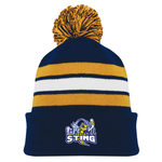 AK STING Landscape AK Knit Pom Knit (Navy-Yellow)