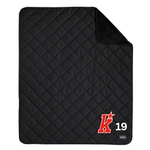 Eddie Bauer Kirkwood Quilted Insulated Fleece Blanket (BLACK)