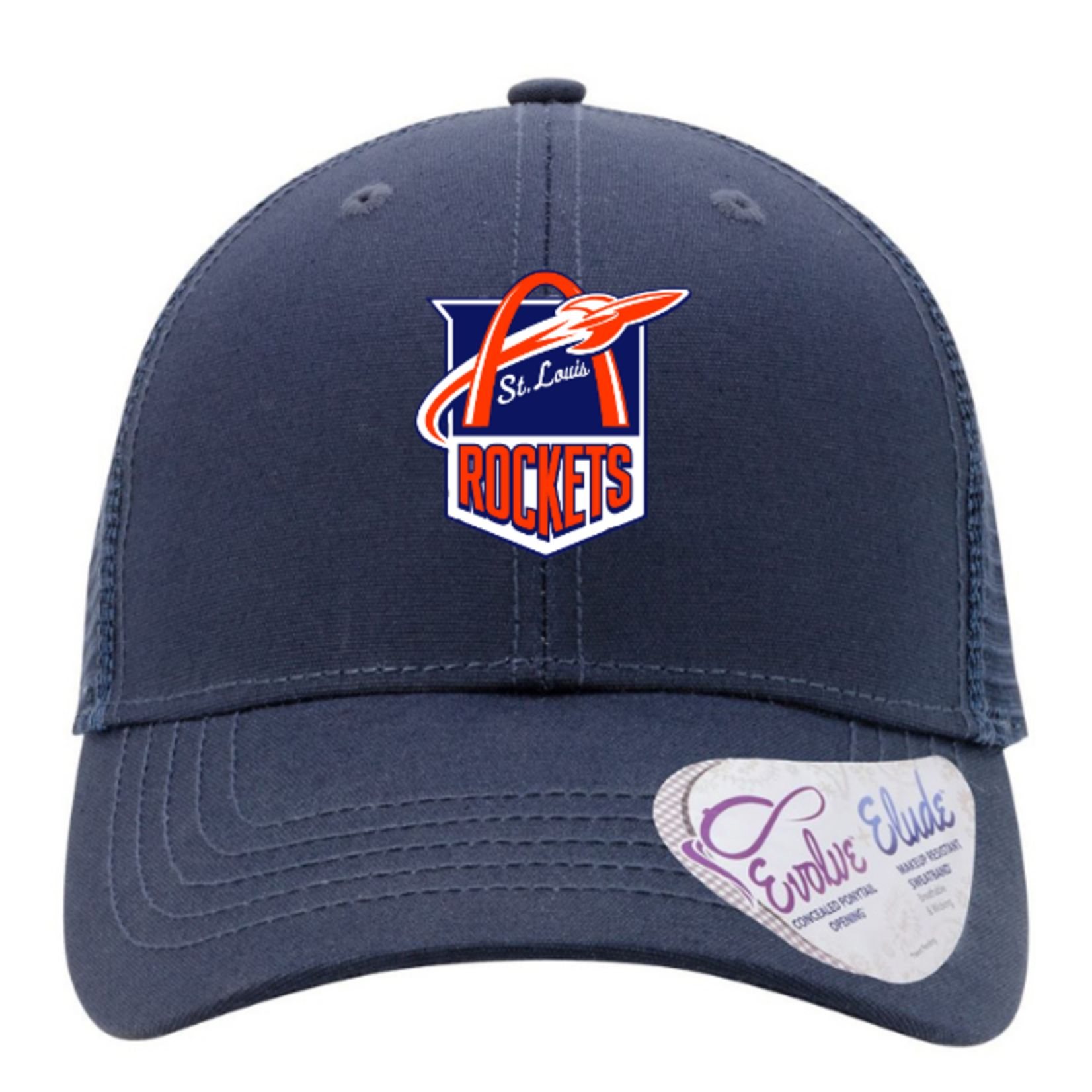 Infinity Her Rockets Women's Modern Trucker Cap (NAVY)