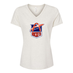 Bella Canvas Rockets 6415 Relaxed Tri-Blend S/S V Neck (WOMENS) OATMEAL