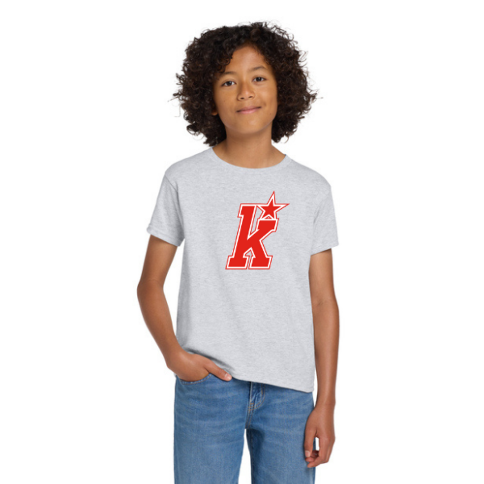 Gildan Kirkwood Dry Blend 50/50 Shirt (YOUTH) GREY