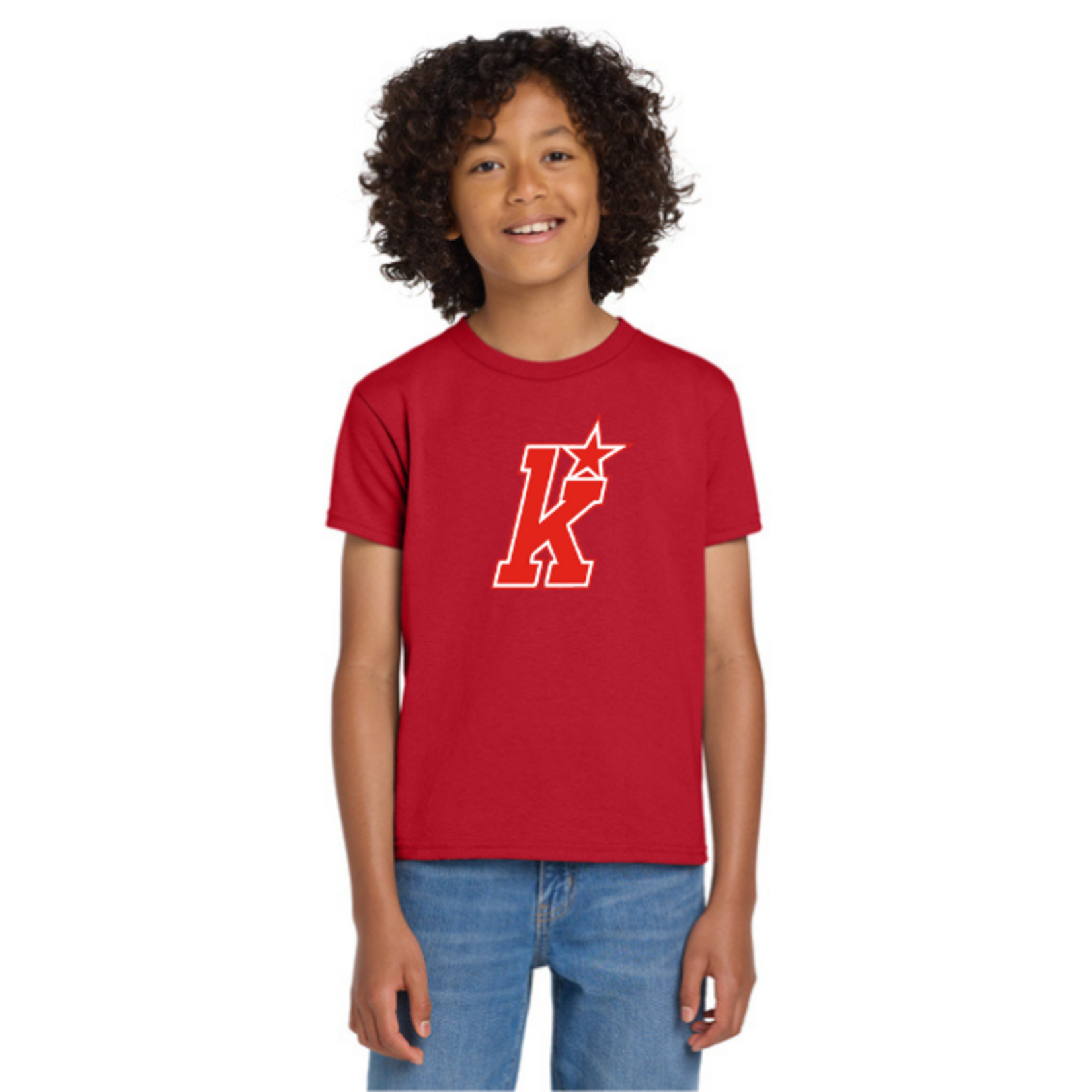 Gildan Kirkwood Dry Blend 50/50 Shirt (YOUTH) RED