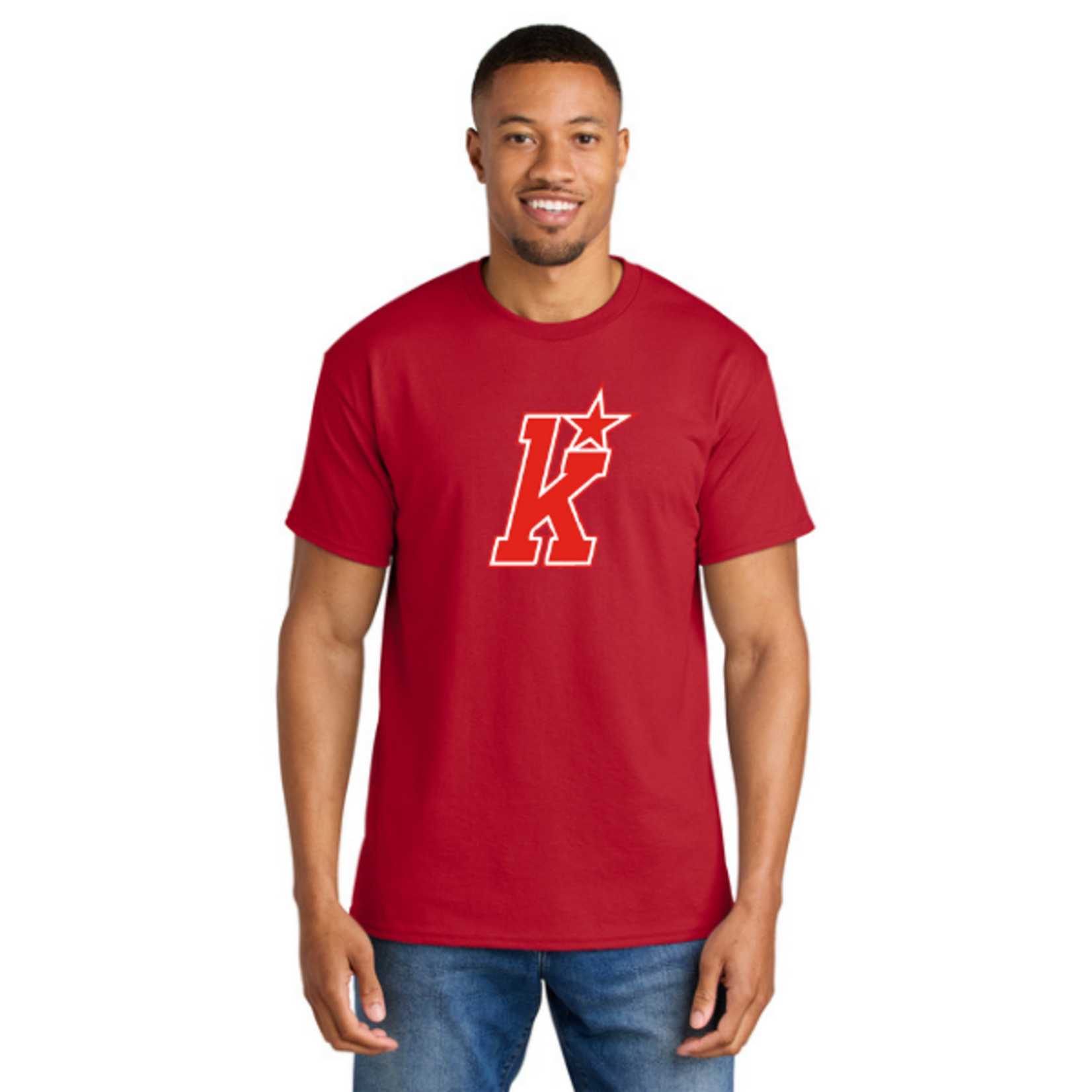 Gildan Kirkwood Dry Blend 50/50 Shirt (SENIOR) RED