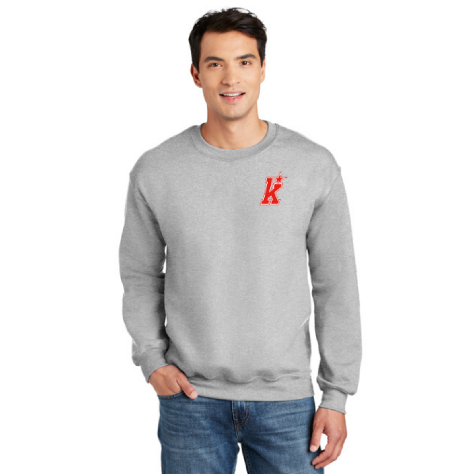 Gildan Kirkwood DryBlend Crewneck Sweatshirt (SENIOR) GREY