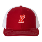 Richardson Kirkwood 112 Snapback Trucker Hat (Red/White)