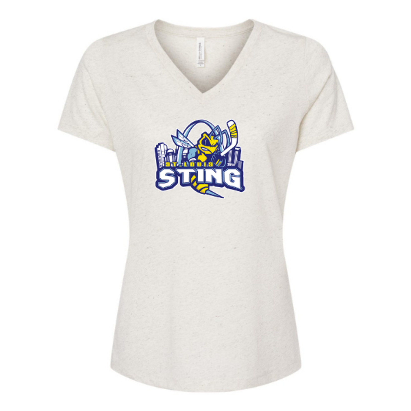 Bella Canvas Sting 6415 Relaxed Tri-Blend S/S V Neck (WOMENS) OATMEAL