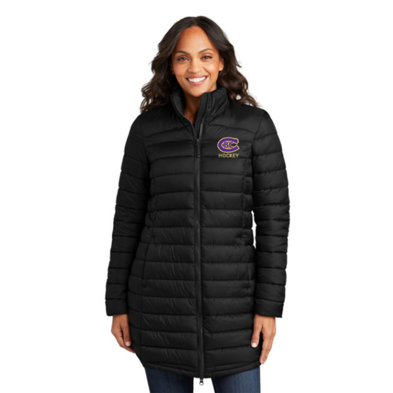 Port Authority CBC Hockey Horizon Puffy Long Jacket (WOMENS)