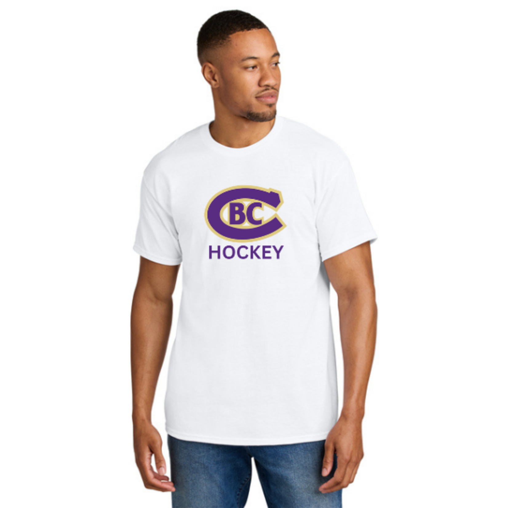 CBC Hockey Dry Blend 50/50 Shirt (SENIOR) White
