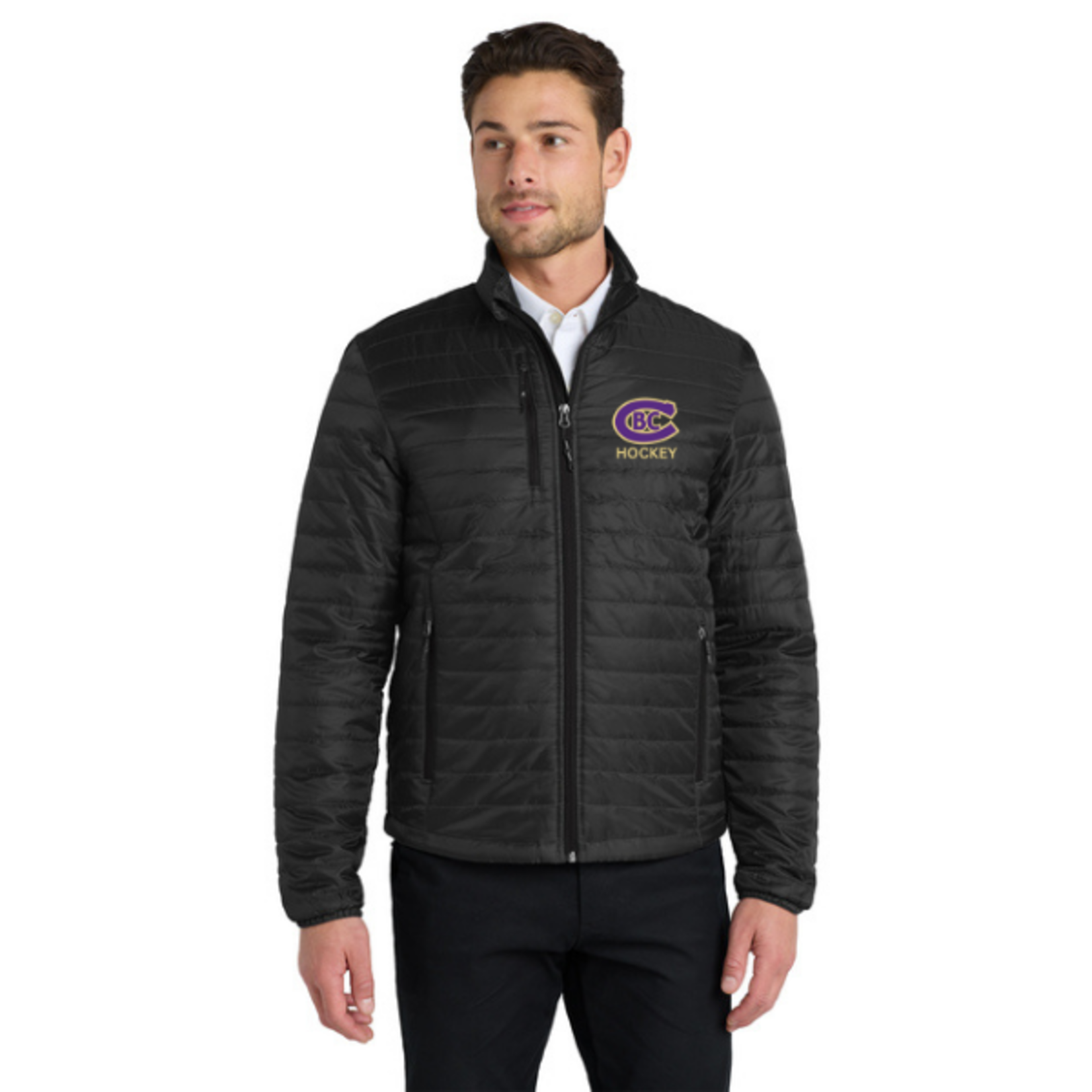 Port Authority CBC Hockey Packable Puffer Jacket (MENS) BLACK