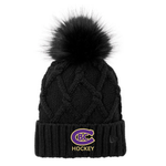 New Era CBC Hockey Faux Fur Pom Beanie (WOMENS) BLACK