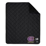 Eddie Bauer CBC Hockey Quilted Insulated Fleece Blanket (BLACK)