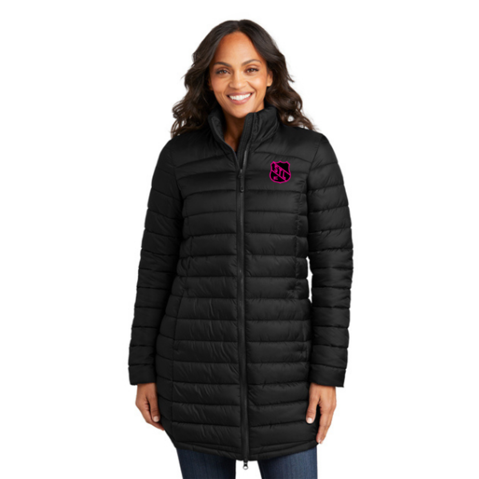 Port Authority Hockey Club Girls Horizon Puffy Long Jacket (WOMENS)