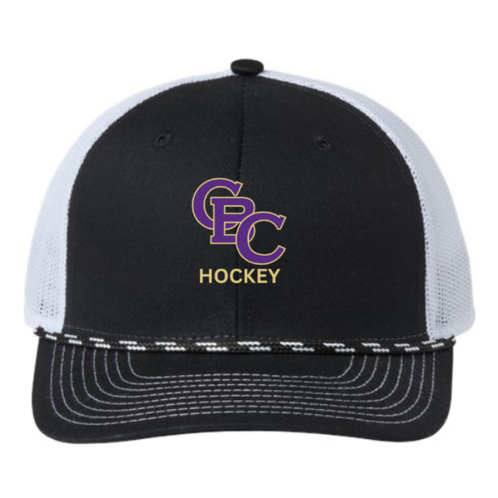The Game CBC Cross Logo Hockey Rope Trucker Hat