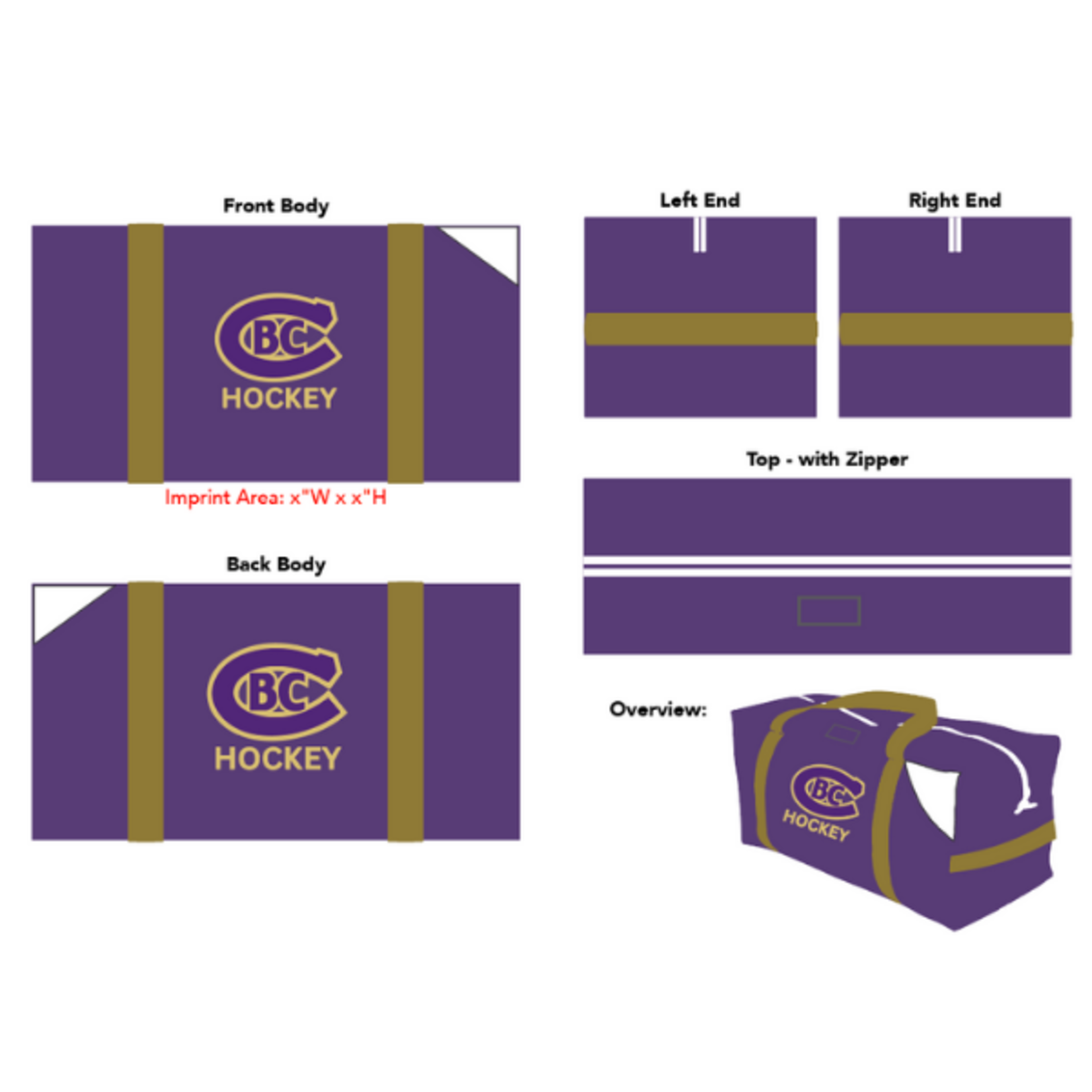 Z2 CBC Equipment Bag (COACHES) 24"x12"x14"