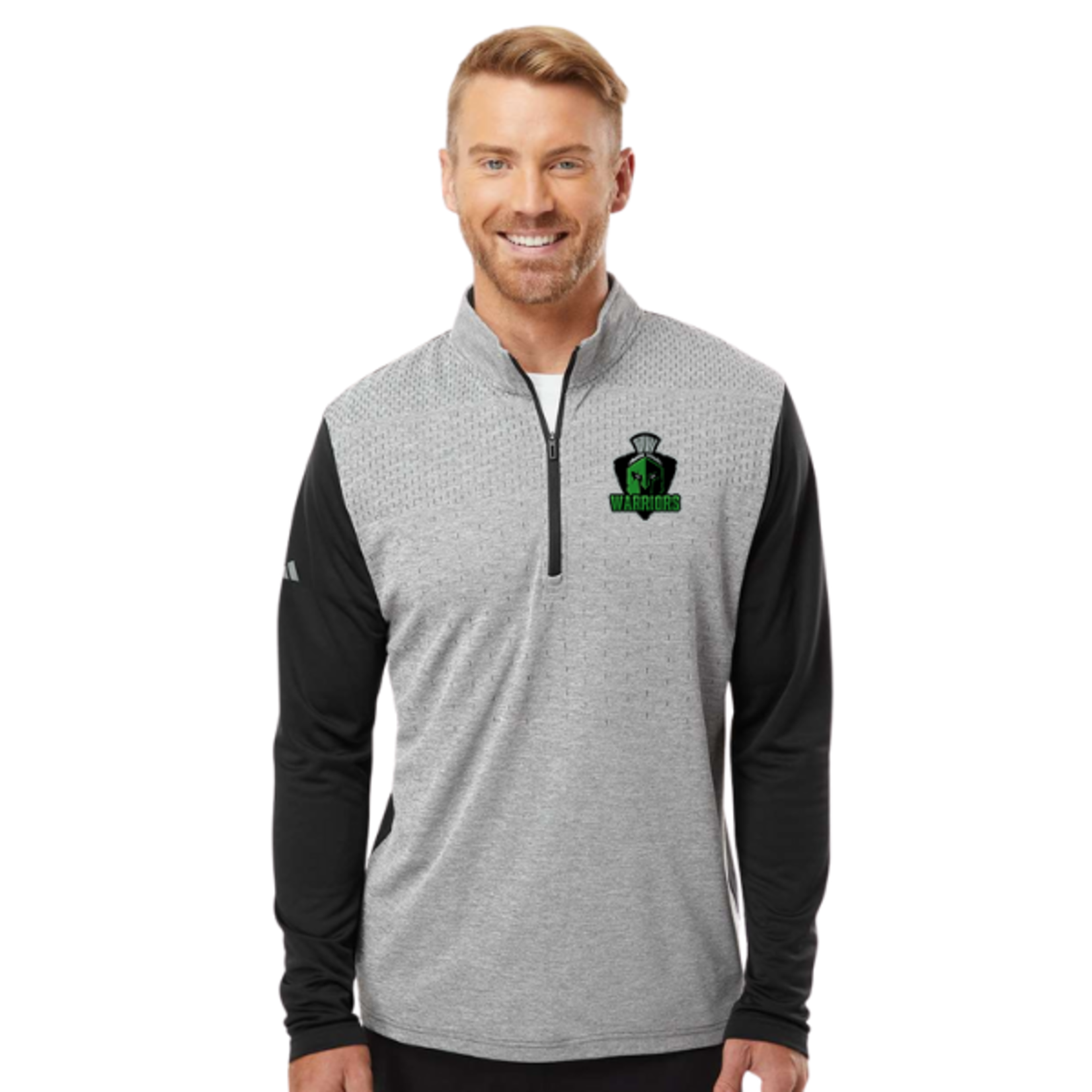 Adidas Midwest Warriors Adidas 1/4 Zip (MENS) GREY/BLACK