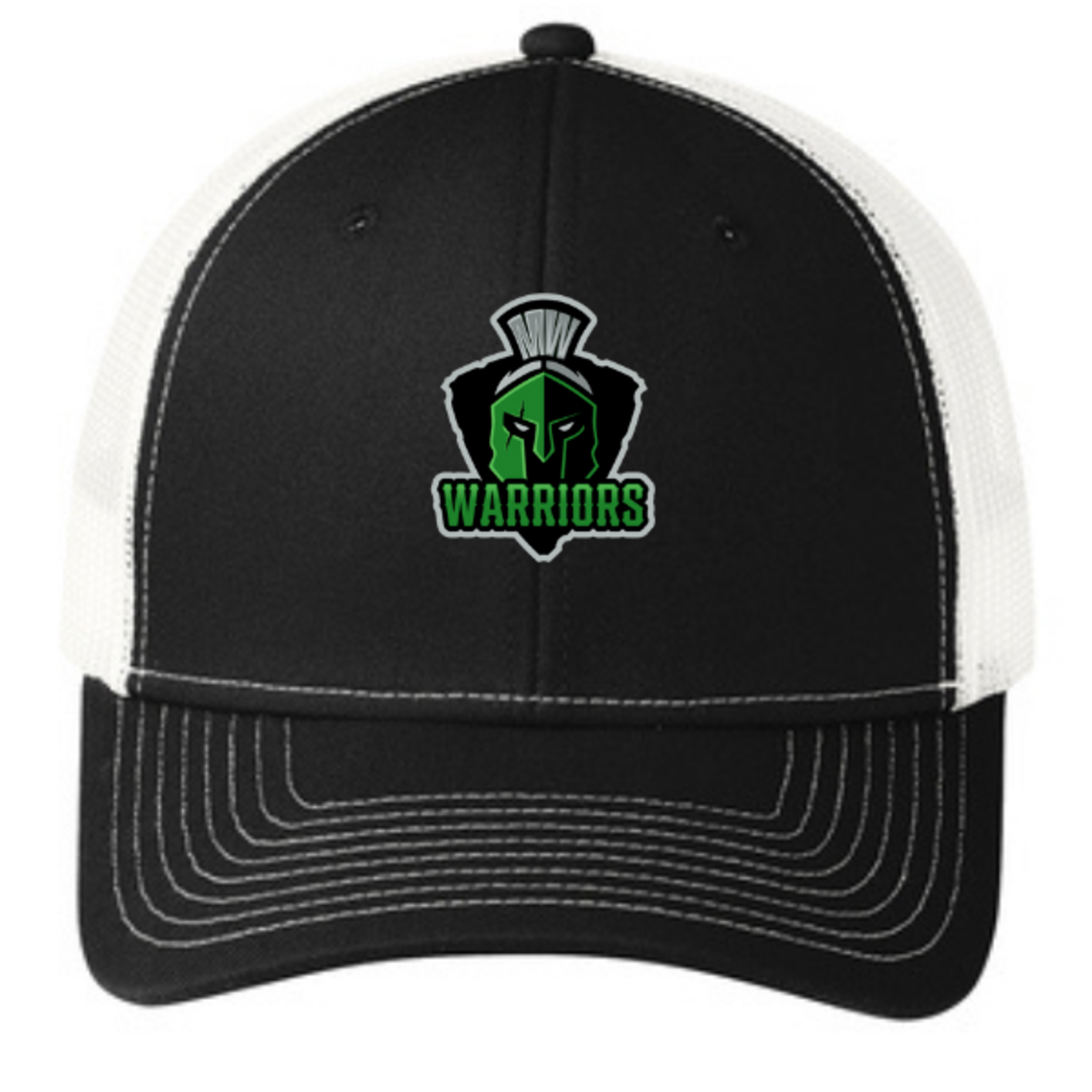 Midwest Warriors C112 Trucker Hat (Black/White)