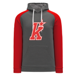 AK Kirkwood Grey/Red Hoodie (ADULT)