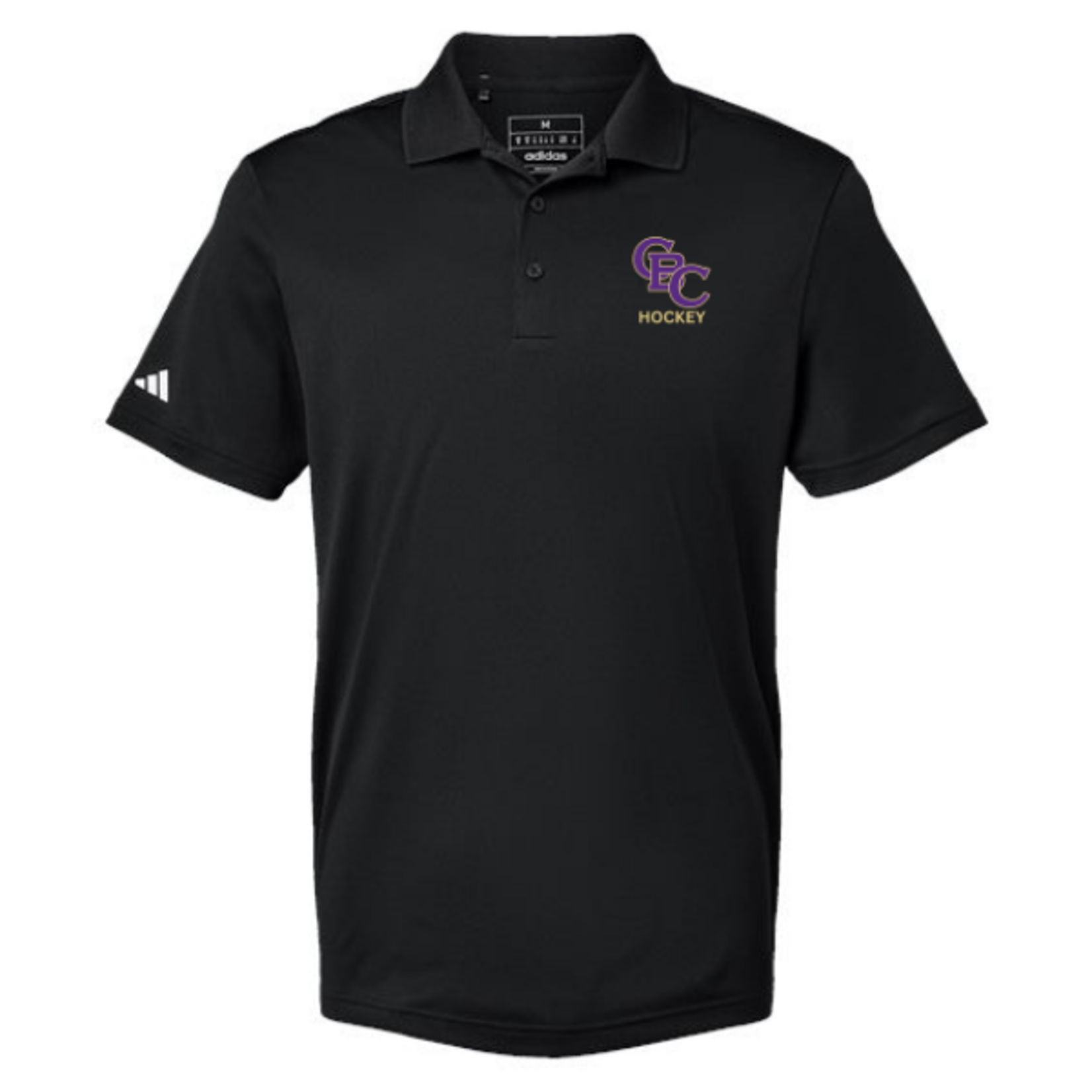 Adidas CBC Cross Logo Hockey Polo (BLACK)