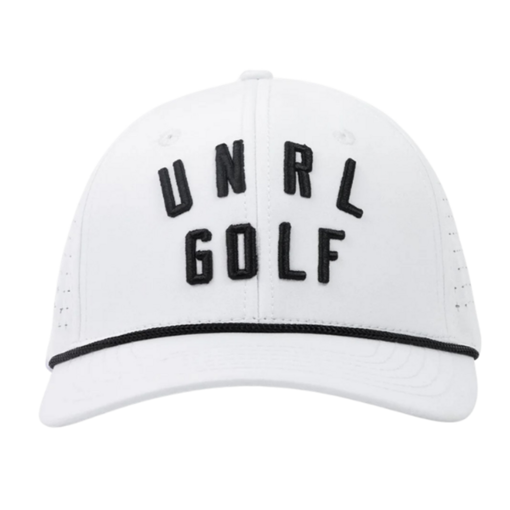 UNRL UNRL Golf Vintage Rope Snapback (White-Black)