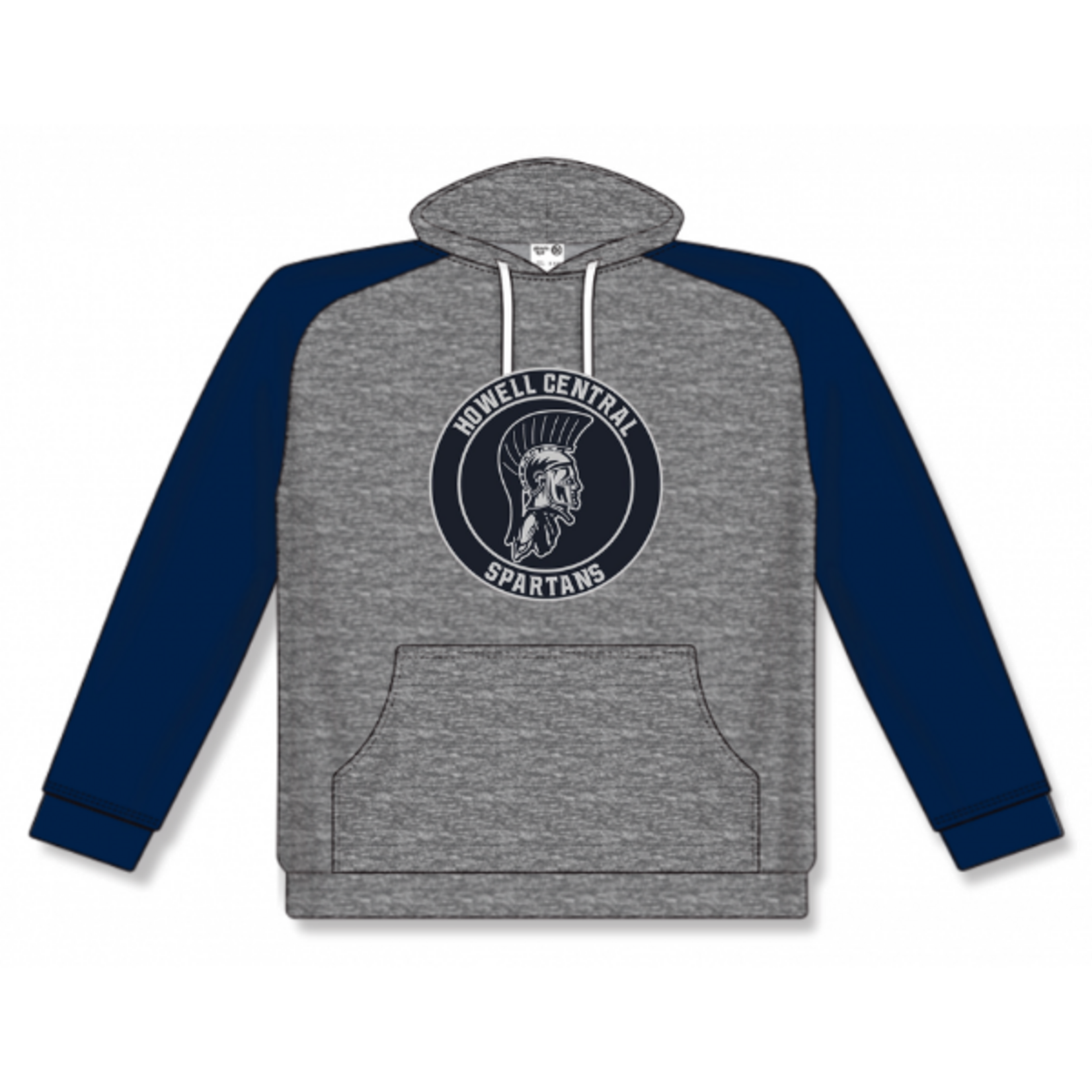 AK Francis Howell Central AK Grey/Navy Lace Up Hoodie (YOUTH)
