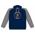 AK Francis Howell Central AK Navy/Grey Lace Up Hoodie (YOUTH)