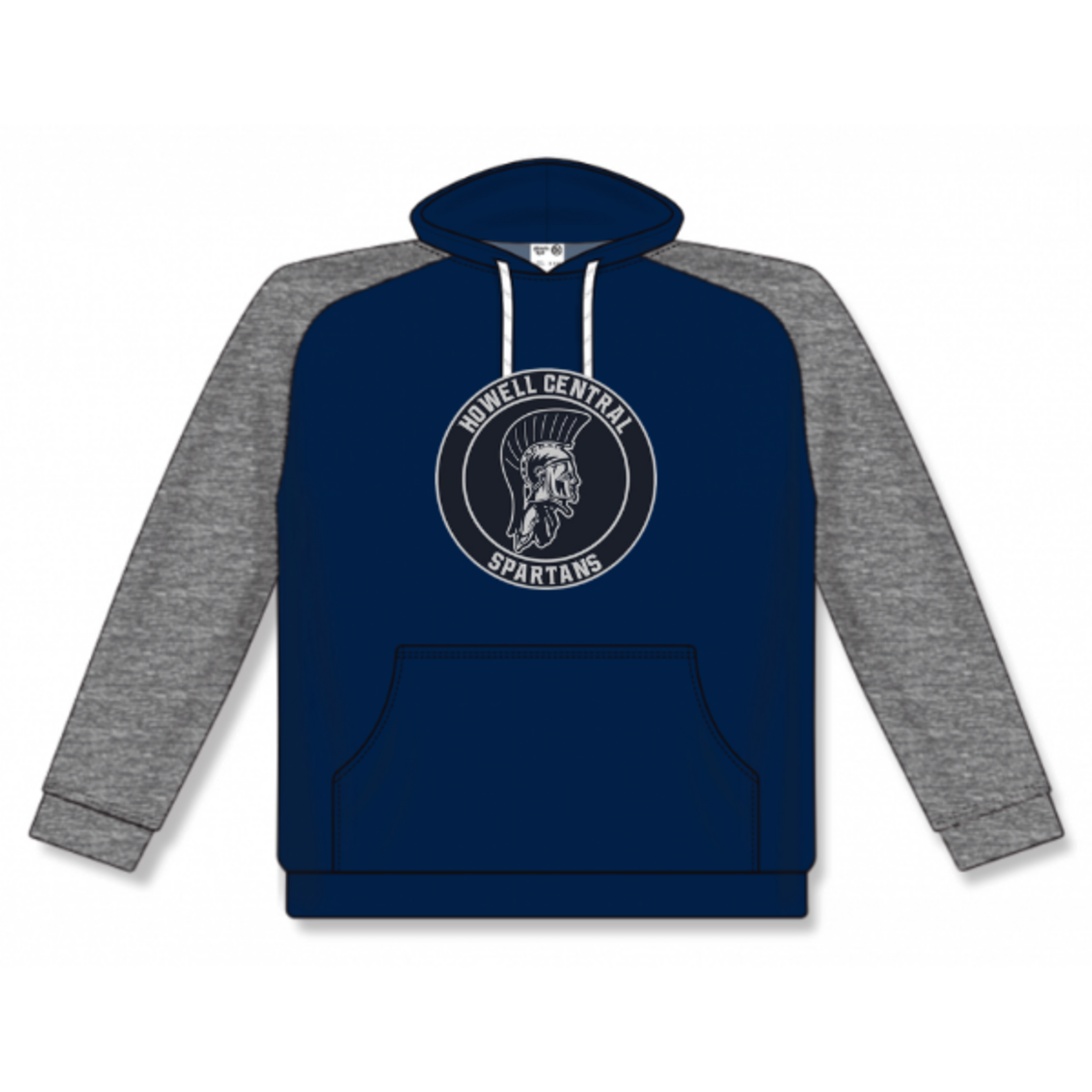 AK Francis Howell Central AK Navy/Grey Lace Up Hoodie (YOUTH)