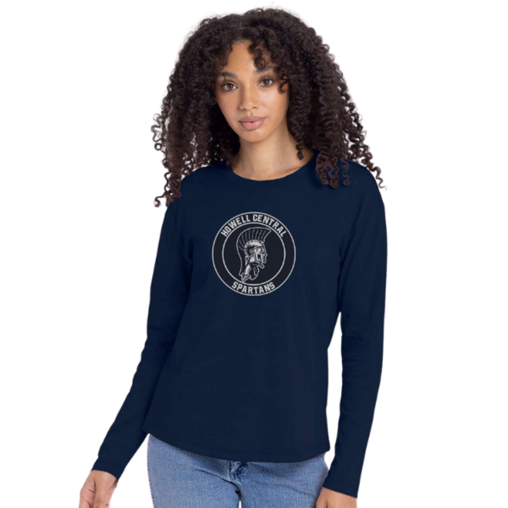 Next Level Francis Howell Central Cotton Relaxed L/S T-Shirt (WOMENS) Navy